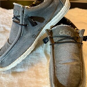 Hey Dude Men's Charcoal Slip-On Loafers